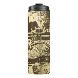 Garrafa Térmica Tumbler térmico do jardim chinês