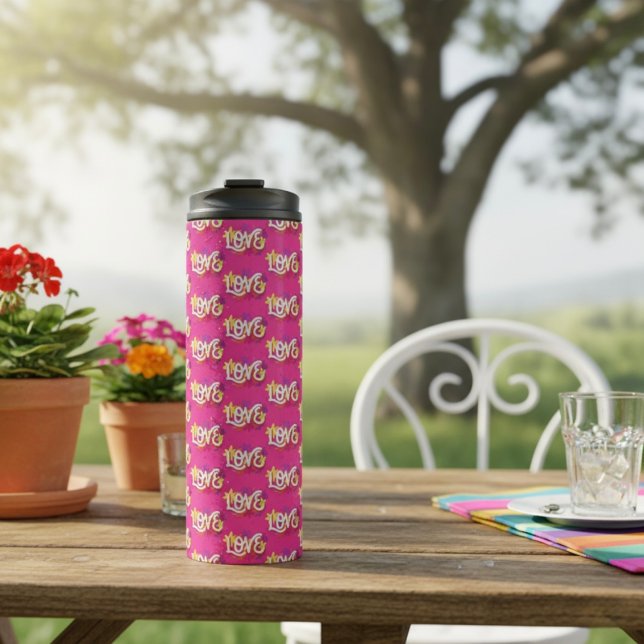 Garrafa Térmica Tumbler térmico do LOVE (Criador carregado)