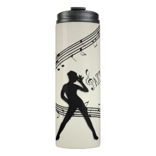 Garrafa Térmica Tumbler Térmico do Ouro Jazz Dance