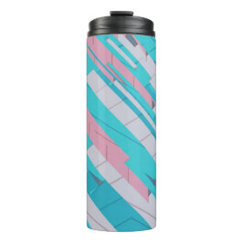 Garrafa Térmica Tumbler térmico do padrão Abstrato colorido