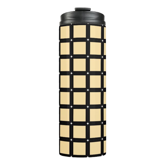 Garrafa Térmica Tumbler Térmico do Padrão de Grade (Frente)