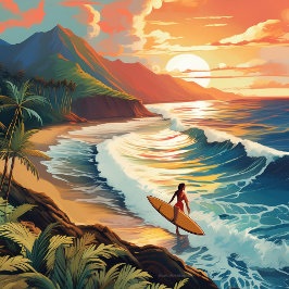 Garrafa Térmica Tumbler térmico do surfista