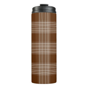 Garrafa Térmica Tumbler térmico do Tecido de padrão Tartan