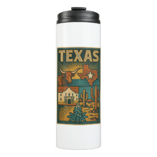 Garrafa Térmica Tumbler térmico do Texas - Aço inoxidável isolado