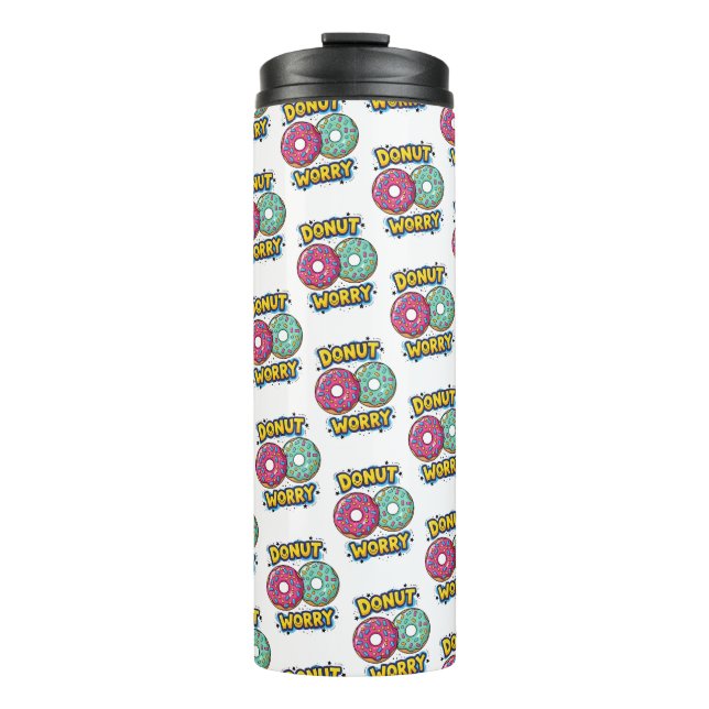 Garrafa Térmica Tumbler Térmico Donut Worry (Frente)