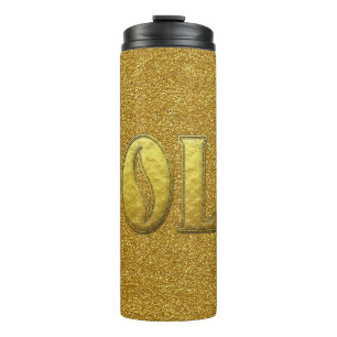 Garrafa Térmica Tumbler térmico Dourado