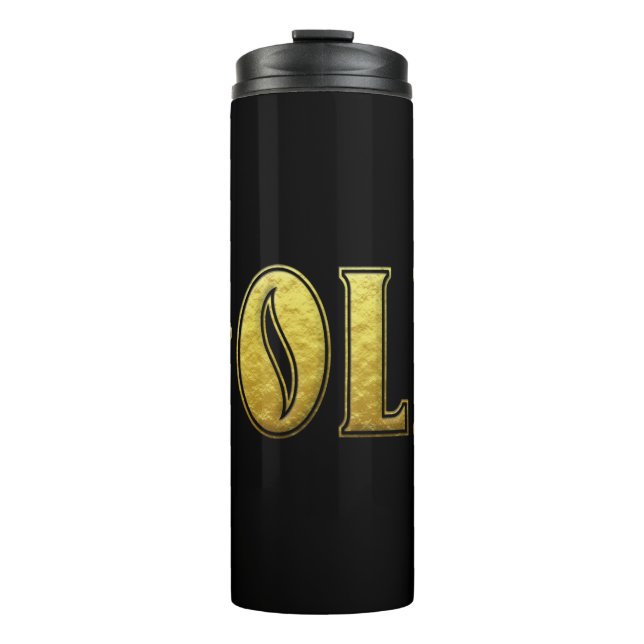 Garrafa Térmica Tumbler térmico Dourado (Frente)