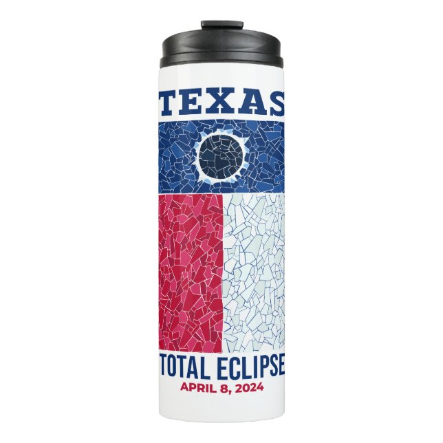 Garrafa Térmica Tumbler Térmico Eclipse Total do Texas (Frente)