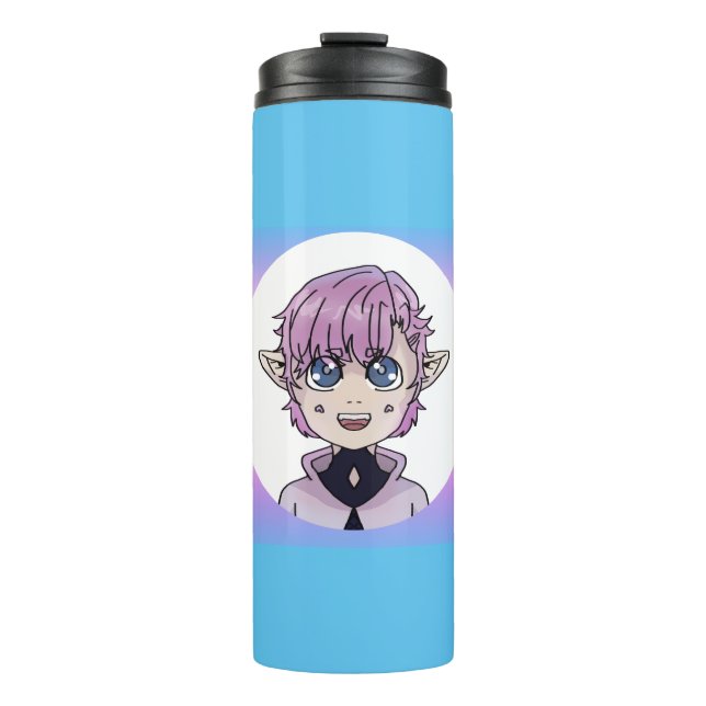 Garrafa Térmica Tumbler Térmico Elf Anime Bonito (Frente)