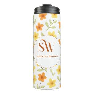 Garrafa Térmica Tumbler térmico flexível personalizado - Iniciais