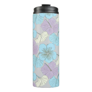 Garrafa Térmica Tumbler Térmico Floral Pastel