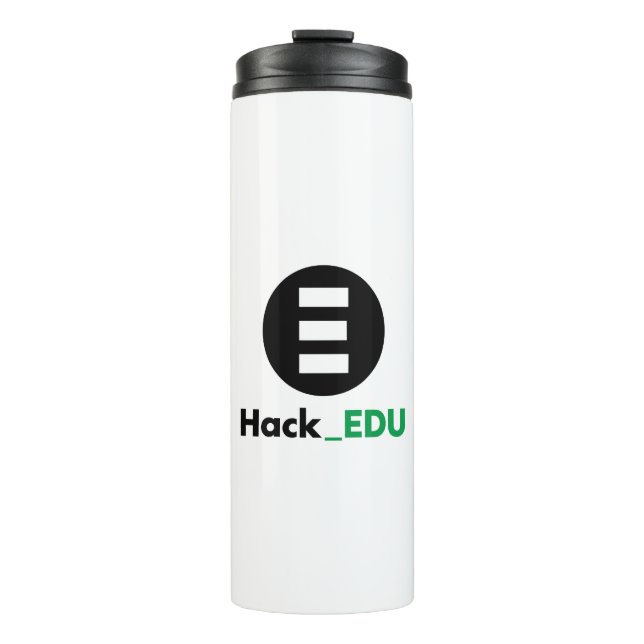 Garrafa Térmica Tumbler térmico HackEDU (Frente)