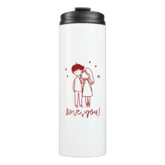 Garrafa Térmica Tumbler Térmico - Linha Sentimental e Amor