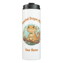 Tumbler Térmico Mãe Personalizado de Dragão Barbud