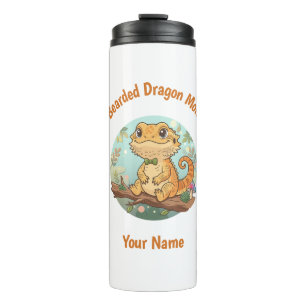 Garrafa Térmica Tumbler Térmico Mãe Personalizado de Dragão Barbud