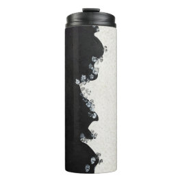 Garrafa Térmica Tumbler Térmico Moderno Preto e Branco