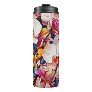 Garrafa Térmica Tumbler Térmico Orquídeo Brilhante