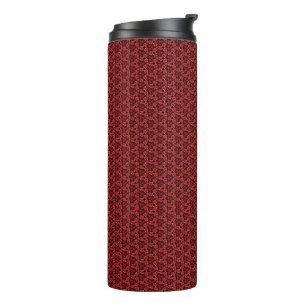 Garrafa Térmica Tumbler térmico para apresentação floral vermelha