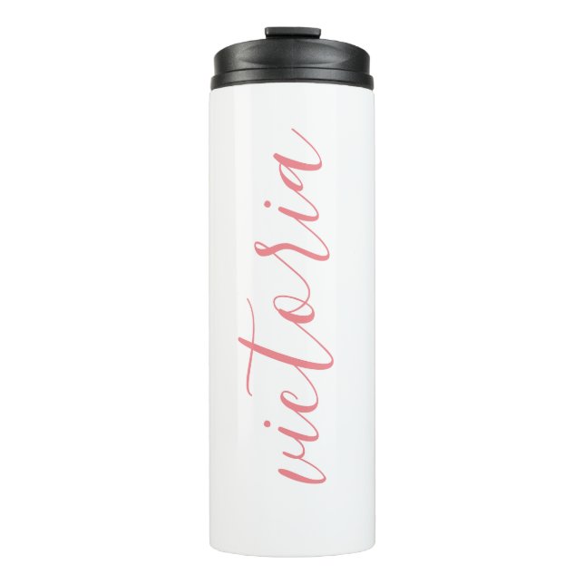 Garrafa Térmica Tumbler térmico personalizado| Branco (Frente)