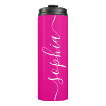 Tumbler Térmico Personalizado com Letra Branca e R