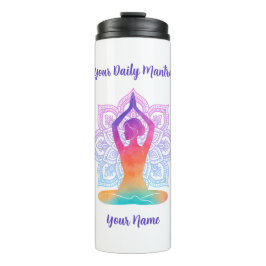 Garrafa Térmica Tumbler Térmico Personalizado com Nome e Mantra