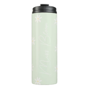 Garrafa Térmica Tumbler térmico personalizado da margarida do Past