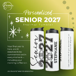 Garrafa Térmica Tumbler Térmico Personalizado da Turma de 2027