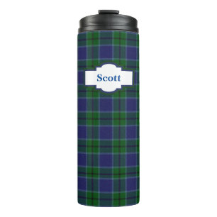 Garrafa Térmica Tumbler Térmico Personalizado da Xadrez Clan Scot