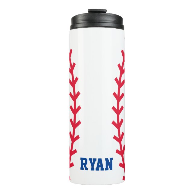 Garrafa Térmica Tumbler Térmico Personalizado do Baseball (Frente)