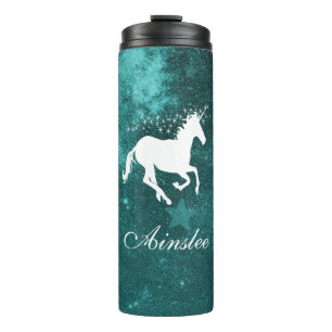 Garrafa Térmica Tumbler Térmico Personalizado do Teal Unicorn