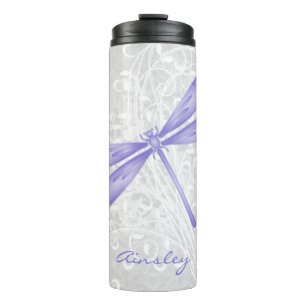 Garrafa Térmica Tumbler Térmico Personalizado por Dragonfly Roxo