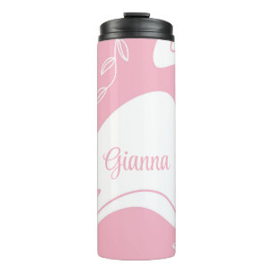Garrafa Térmica Tumbler térmico personalizado por padrão minimalis
