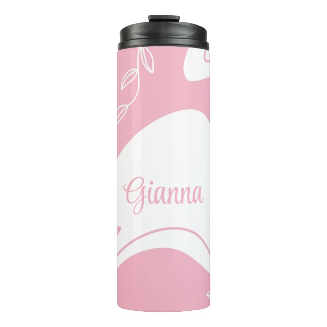 Garrafa Térmica Tumbler térmico personalizado por padrão minimalis (Frente)