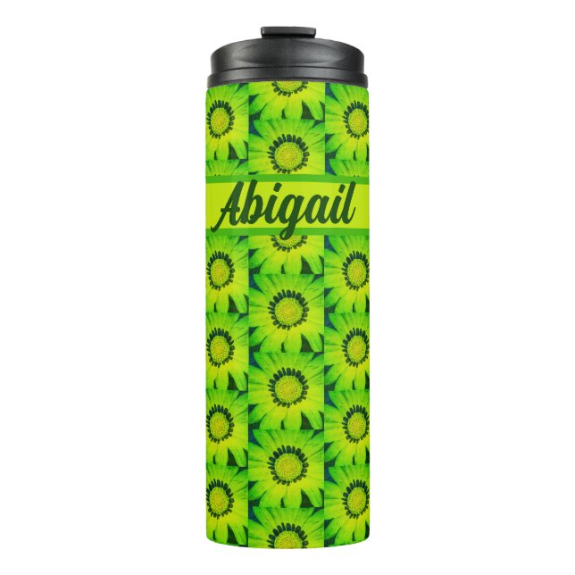 Garrafa Térmica Tumbler térmico personalizado "Primavera Daisy" (Frente)