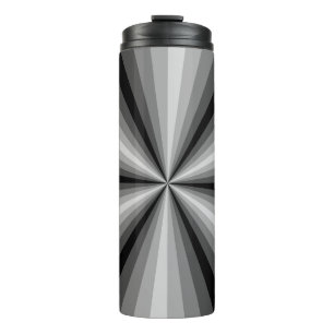 Garrafa Térmica Tumbler térmico preto de ilusão óptica
