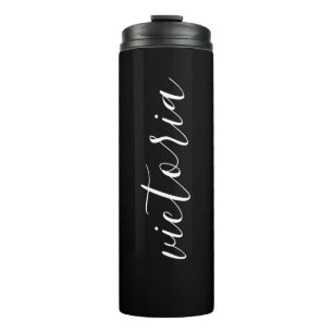 Garrafa Térmica Tumbler térmico preto personalizado