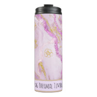 *~* Tumbler Térmico QR do Marble SWAG Cor-de-rosa