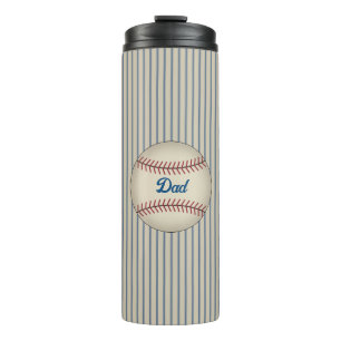 Garrafa Térmica Tumbler Térmico Retro do Baseball pai