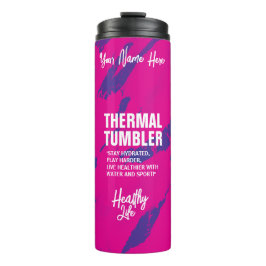 Garrafa Térmica Tumbler Térmico Rosa Azul Bruto