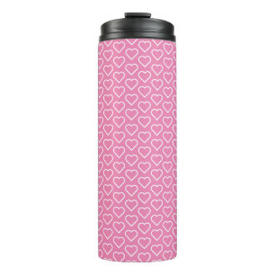 Garrafa Térmica Tumbler térmico rosa com coração ou escolha cores