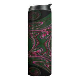 Garrafa Térmica Tumbler Térmico Rosa Neon Verde Pinheiro