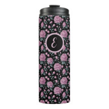 Tumbler térmico roxo Elegante com Tumbler inicial