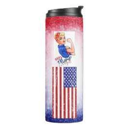 Garrafa Térmica Tumbler Térmico 💯 % Trump Girl