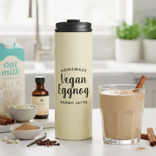 Garrafa Térmica Tumbler térmico Vegan Eggnog personalizado