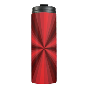 Garrafa Térmica Tumbler térmico vermelho de ilusão óptica