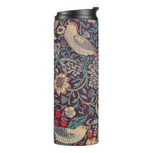 Garrafa Térmica Tumbler Térmico William Morris Strawberry Thief