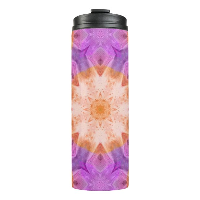 Garrafa Térmica Tumbler Tie Dye Rosa (Frente)