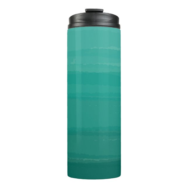 Garrafa Térmica Tumbler verde de Ombre (Frente)