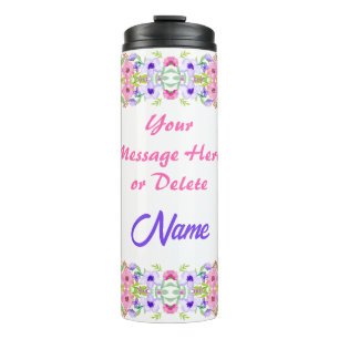 Garrafa Térmica Tumblers bonito e Personalizados com Nomes para El