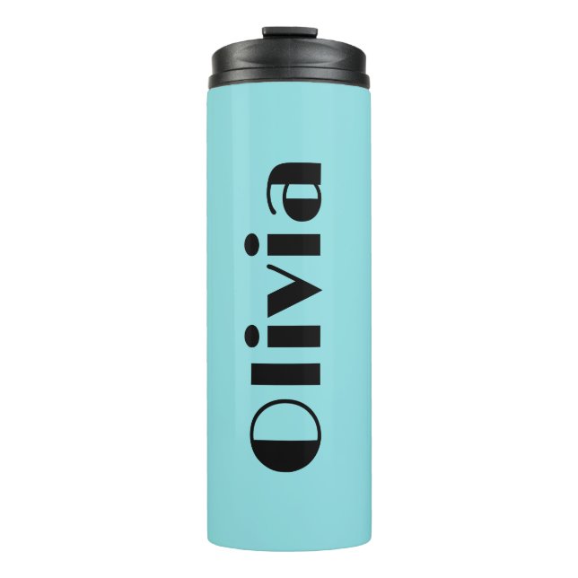 Garrafa Térmica Tumblers de Nome Simples e Retro em Negrito (Frente)